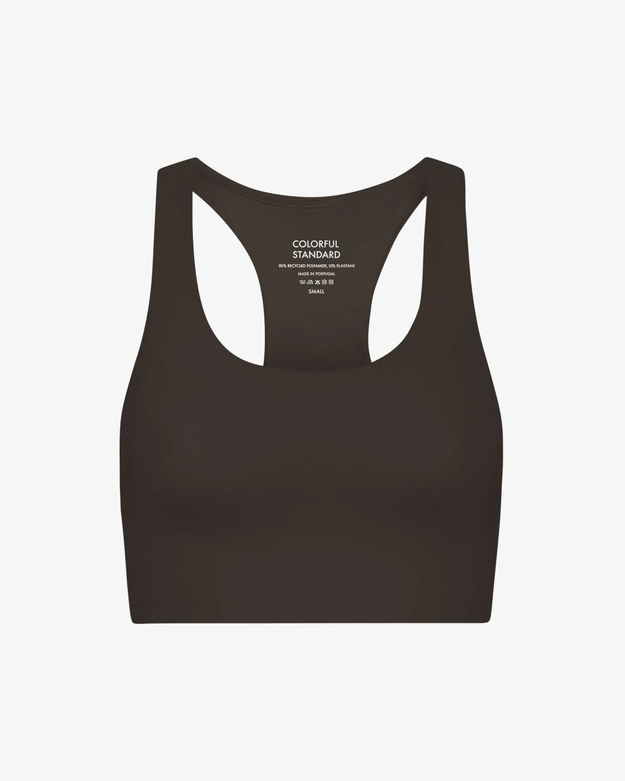 Active Cropped Bra - Coffee Brown