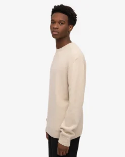 Classic Merino Wool Crew - Ivory White