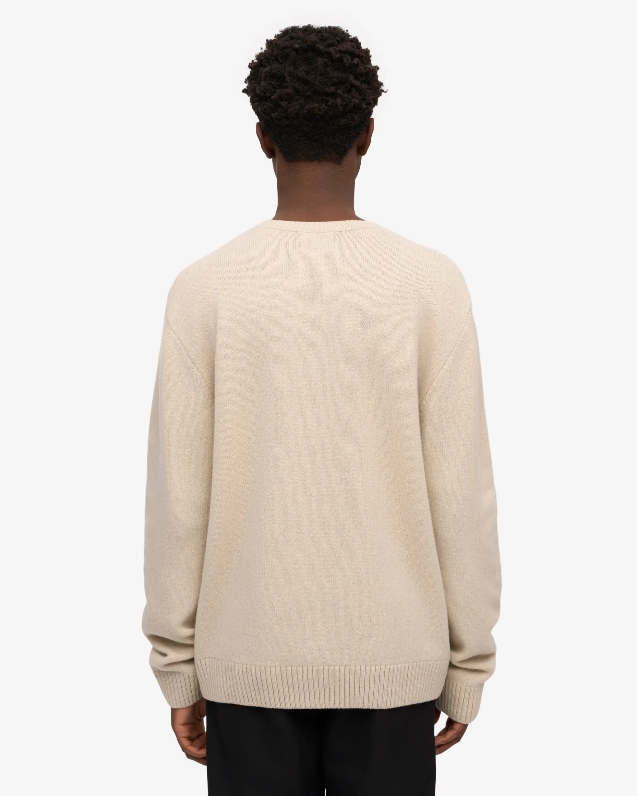 Classic Merino Wool Crew - Ivory White