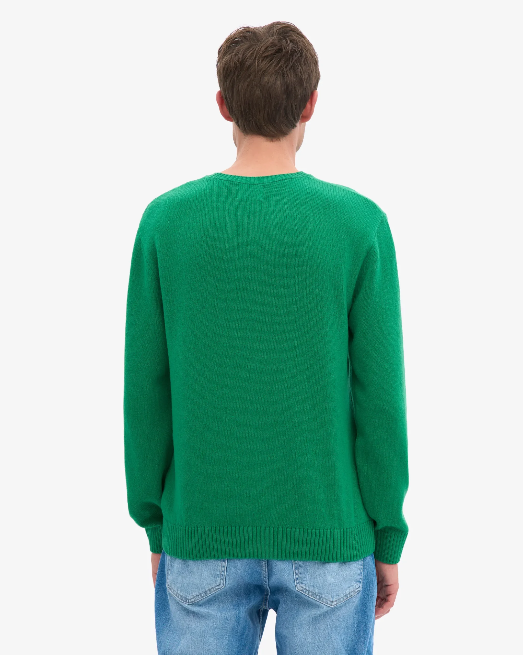 Classic Merino Wool Crew - Kelly Green