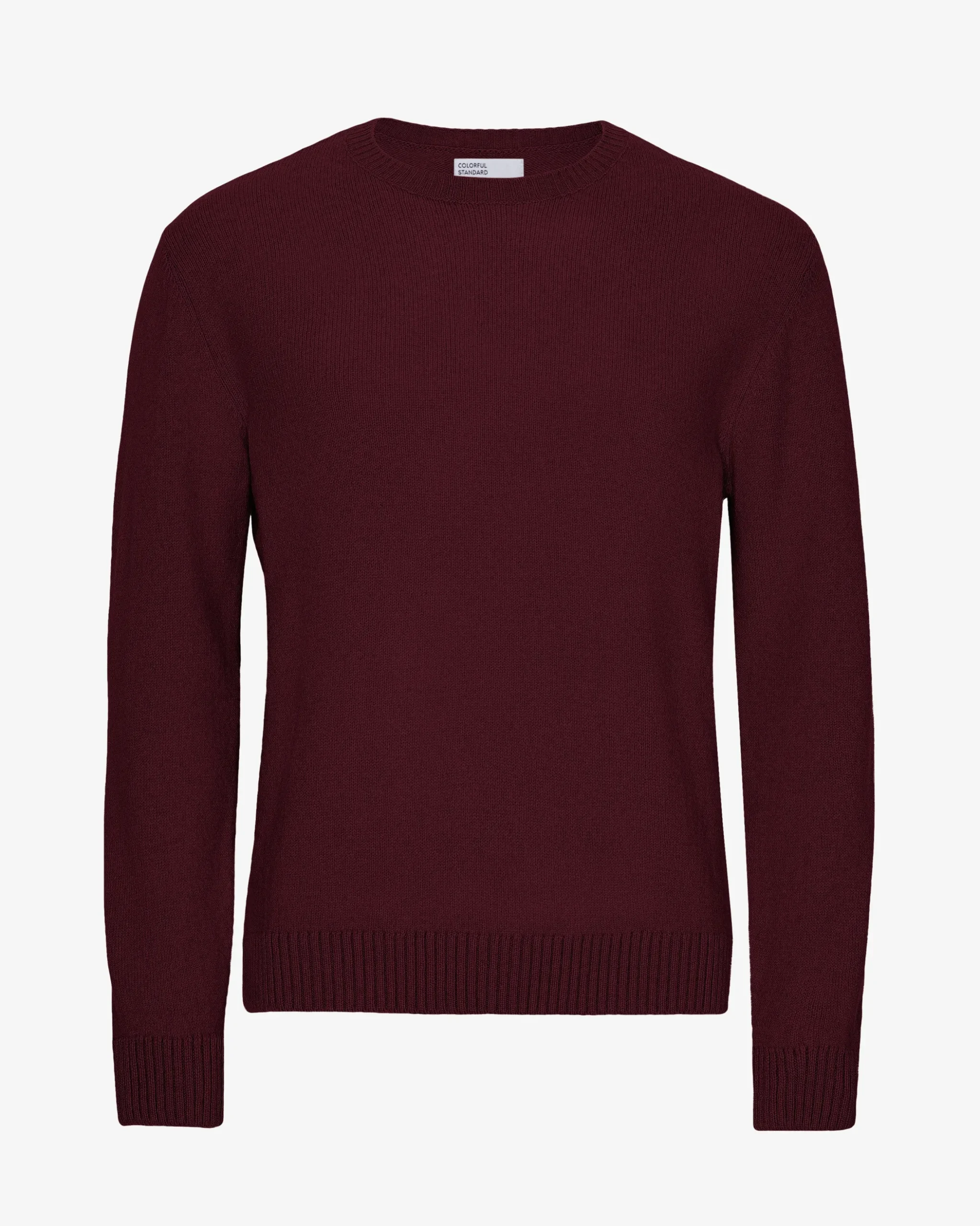 Classic Merino Wool Crew - Oxblood Red