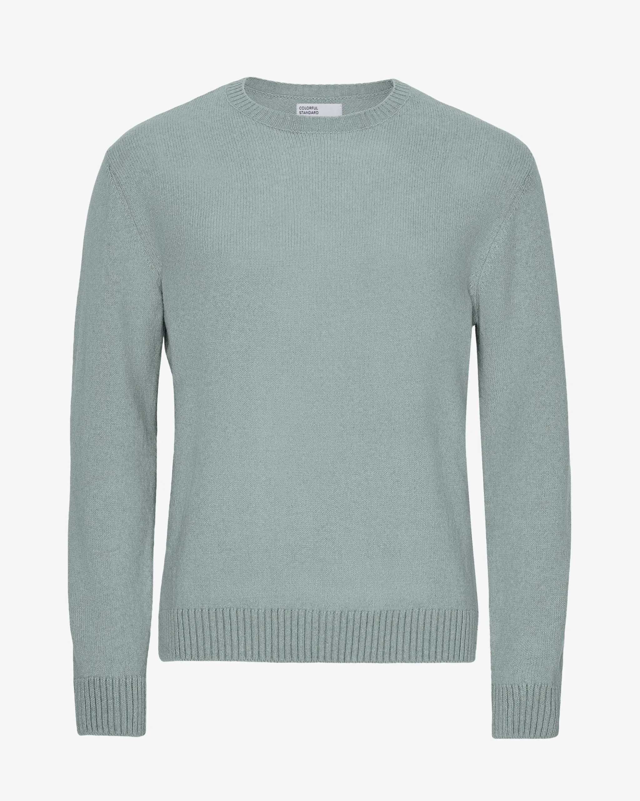 Classic Merino Wool Crew - Steel Blue