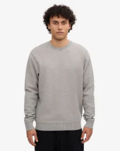 Classic Organic Crew - Heather Grey