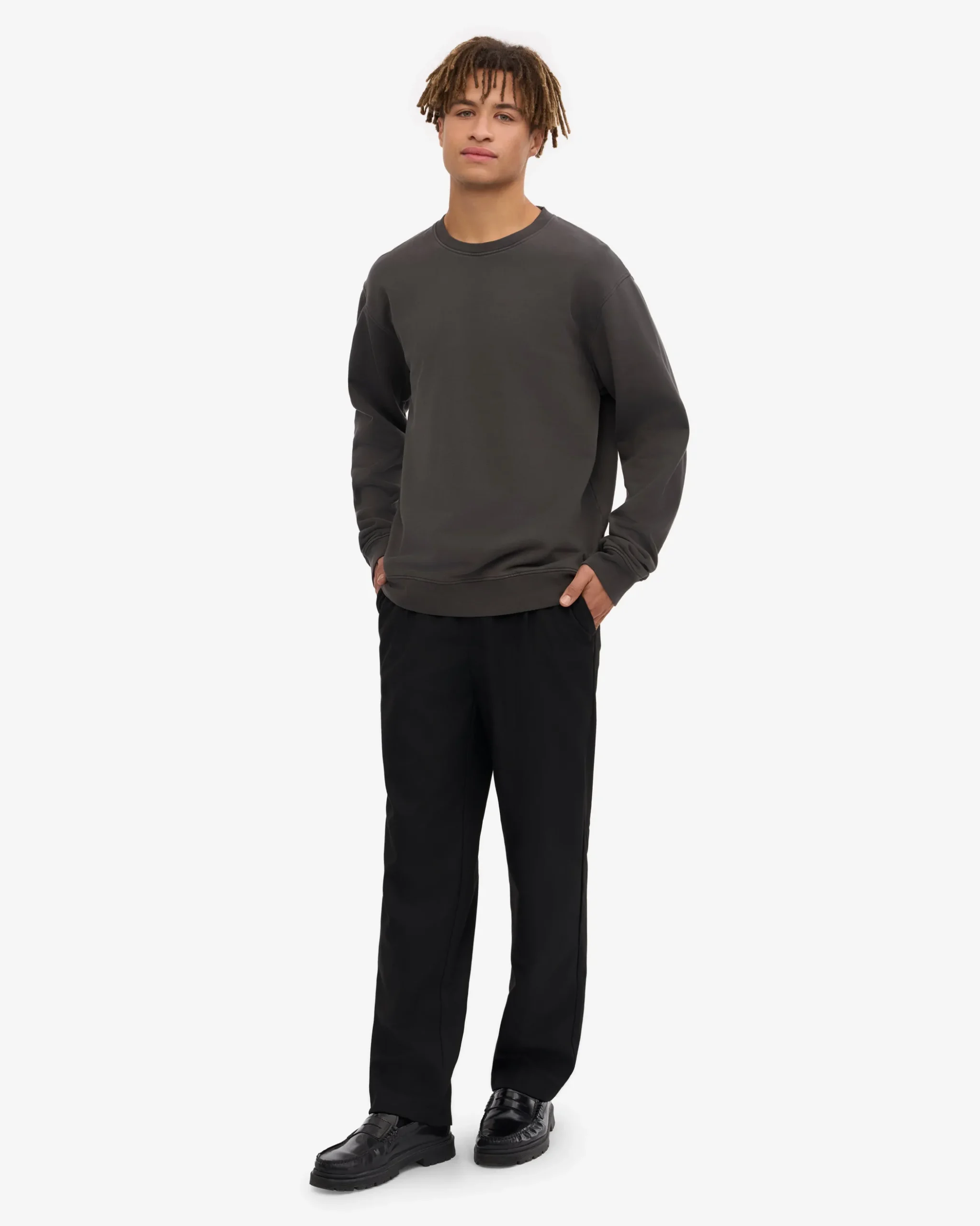 Classic Organic Crew - Lava Grey