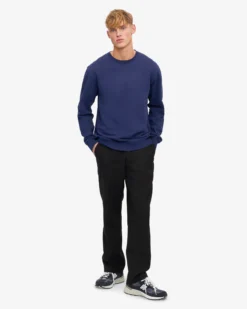 Classic Organic Crew - Marine Blue