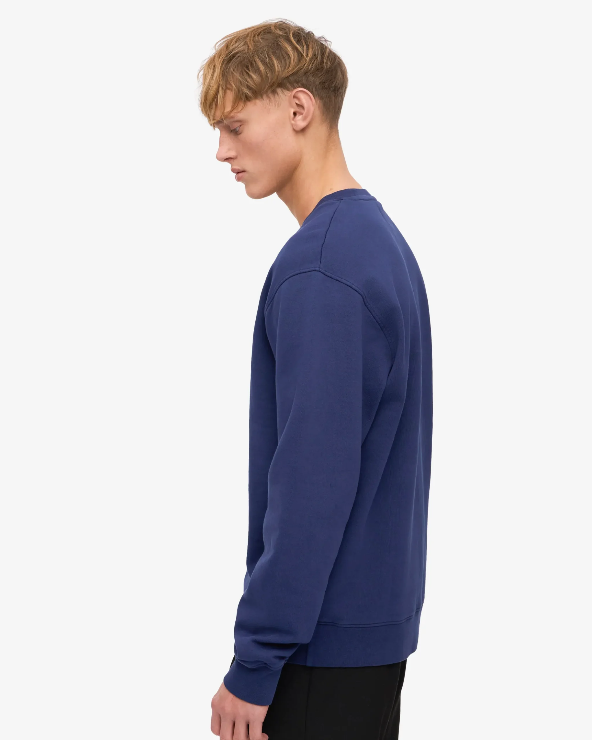 Classic Organic Crew - Marine Blue
