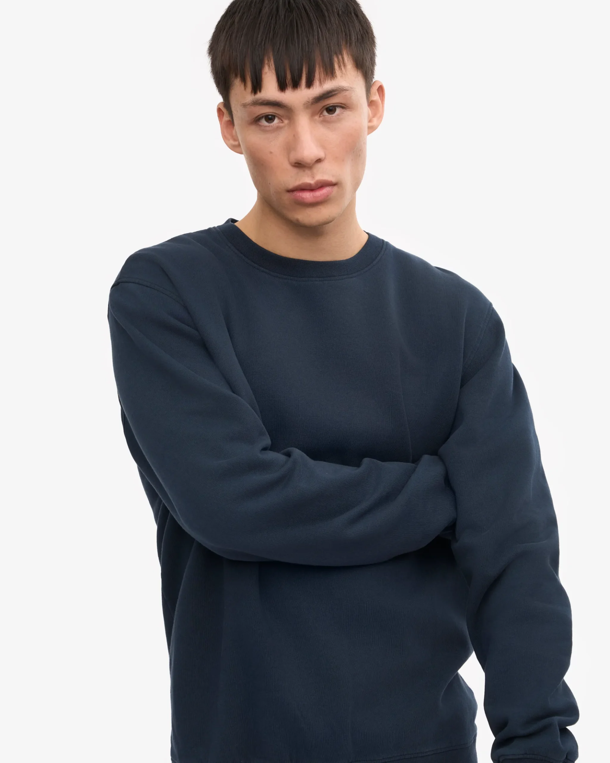 Classic Organic Crew - Navy Blue