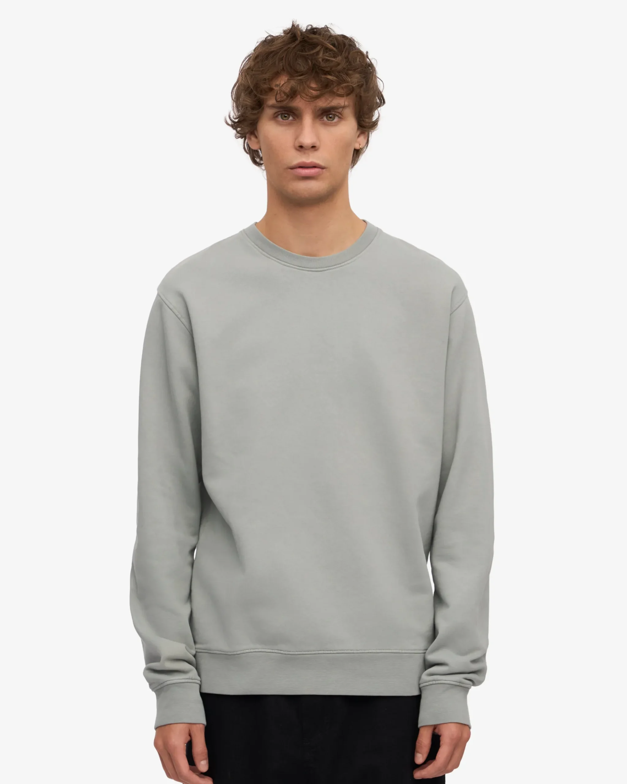 Classic Organic Crew - Steel Blue