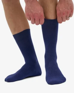 Classic Organic Sock - Marine Blue (3-Pack)