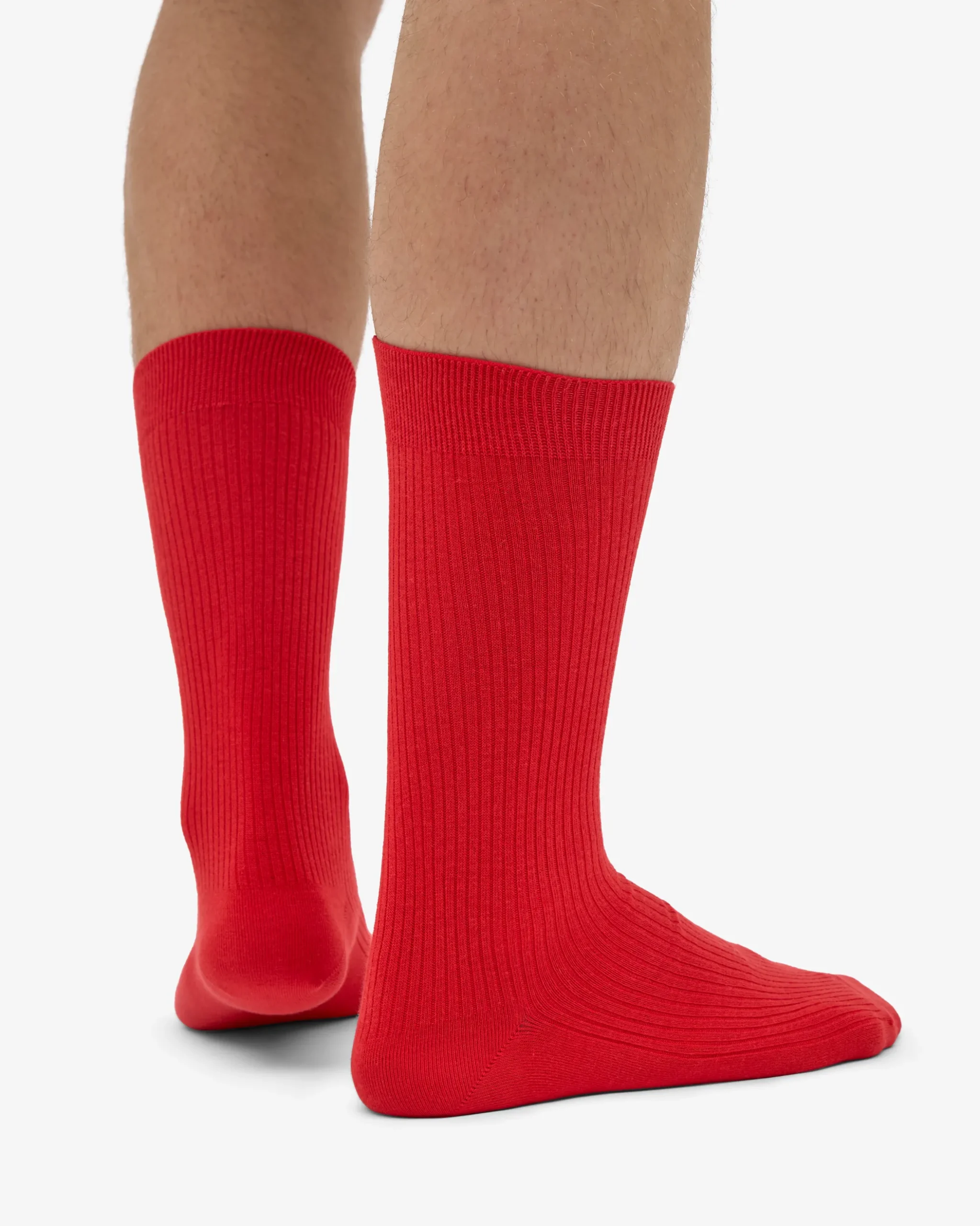 Classic Organic Sock - Red Tangerine