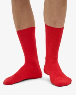 Classic Organic Sock - Red Tangerine (3-Pack)
