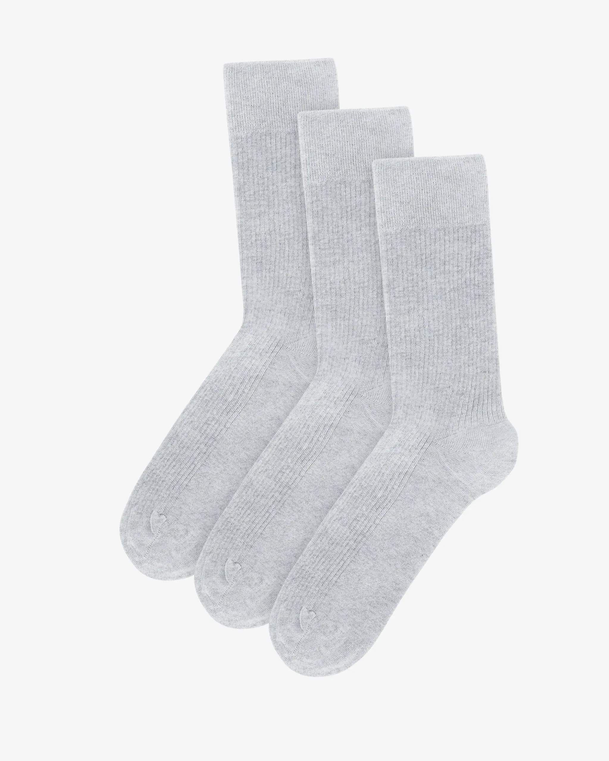 Classic Organic Sock - Snow Melange (3-Pack)