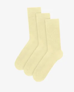 Classic Organic Sock - Soft Yellow (3-Pack)