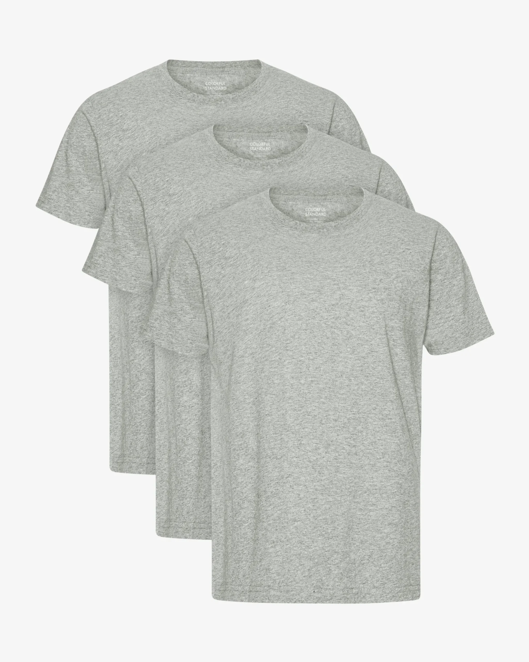 Classic Organic Tee - Heather Grey (3-Pack)