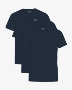 Classic Organic Tee - Navy Blue (3-Pack)