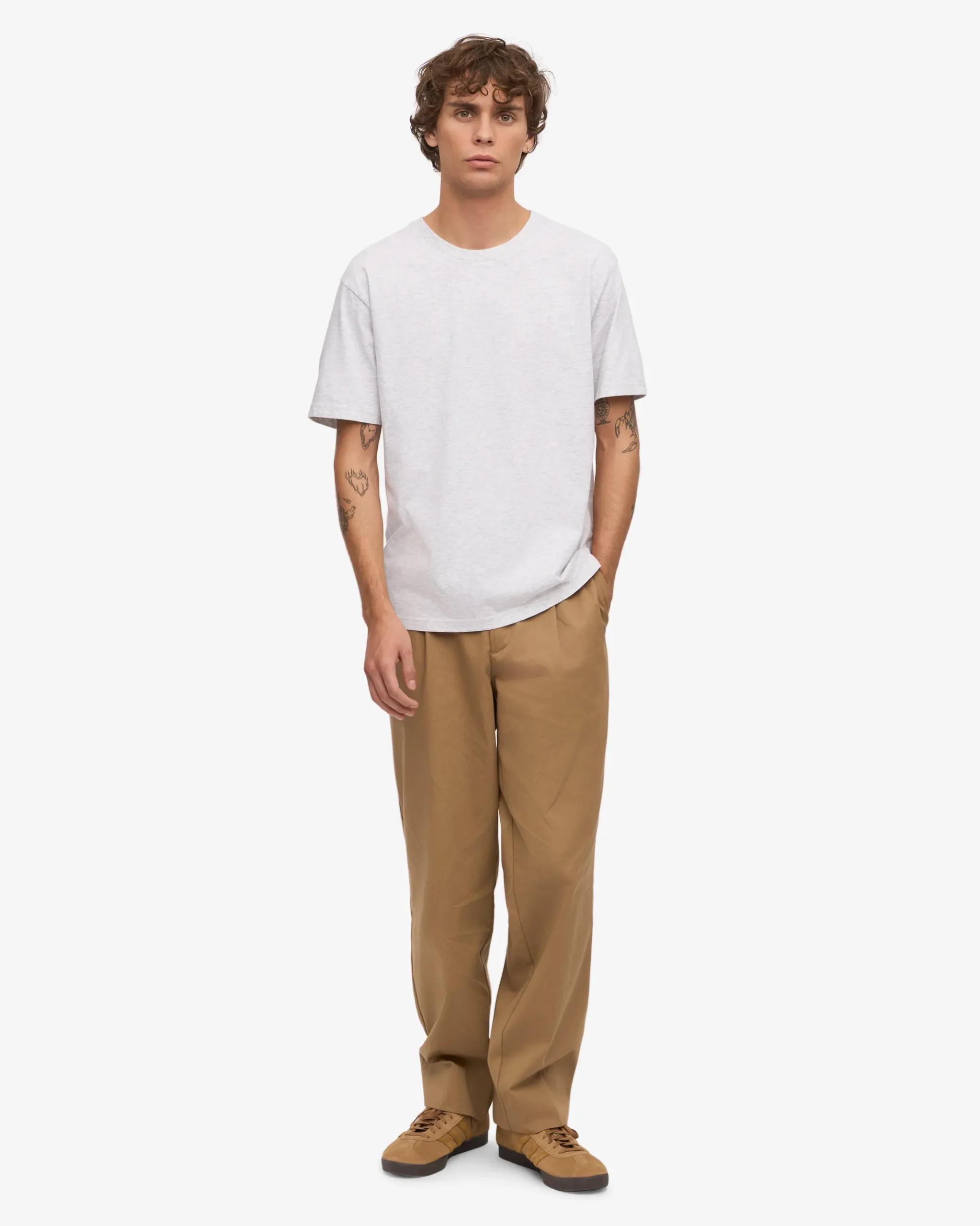Classic Organic Tee - Snow Melange (3-Pack)