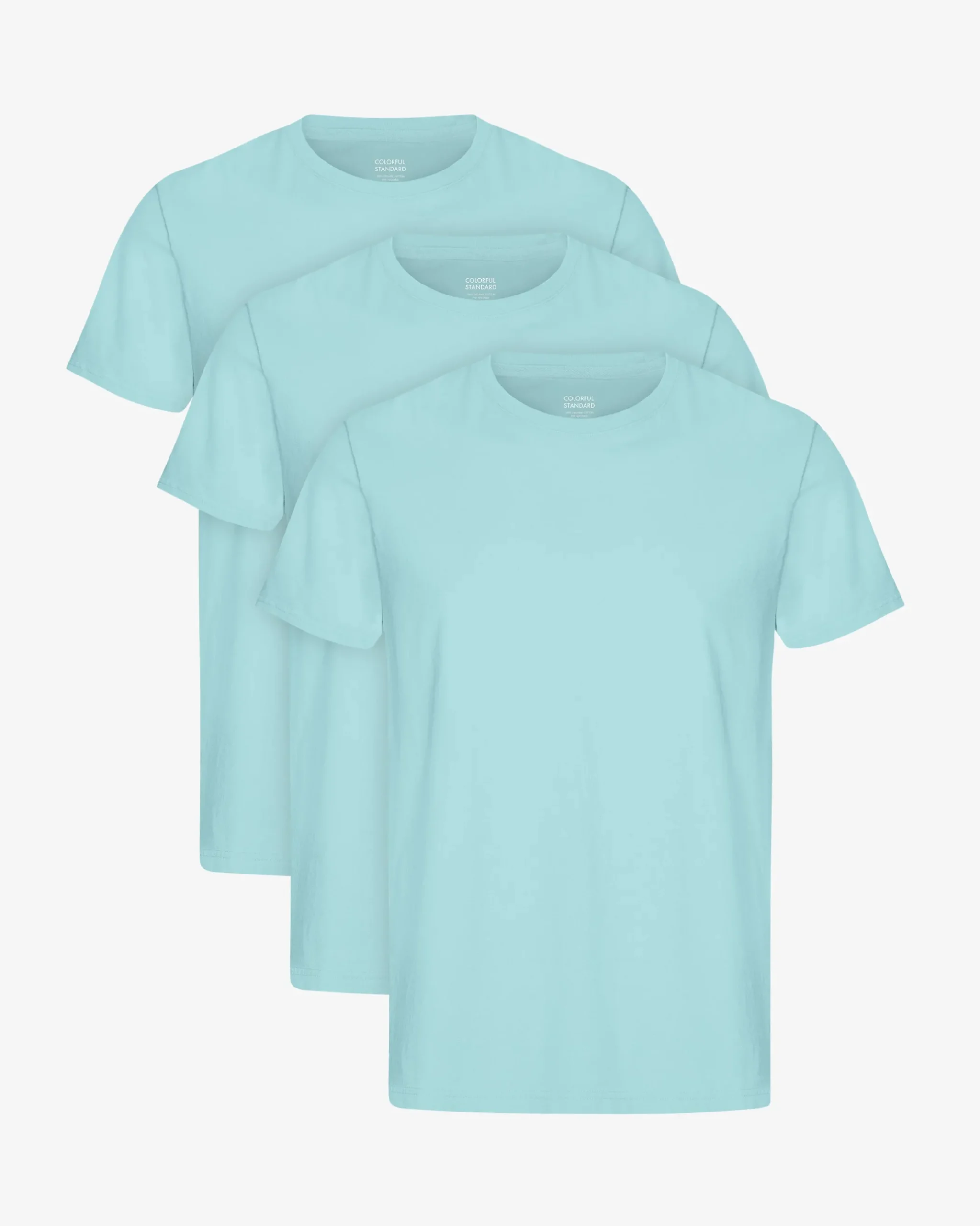 Classic Organic Tee - Teal Blue (3-Pack)