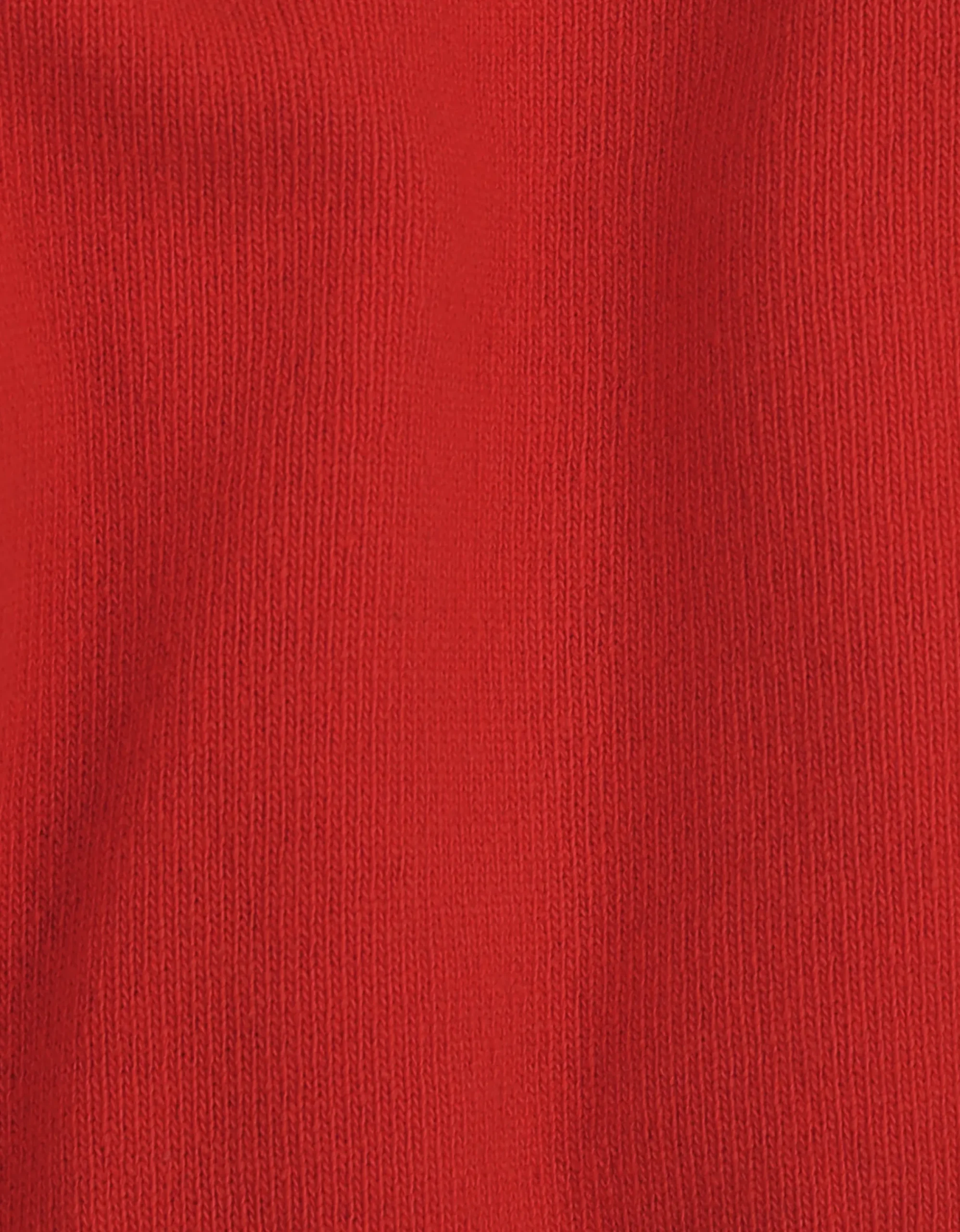 Light Merino Wool Crew - Scarlet Red
