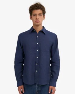 Linen Shirt - Marine Blue