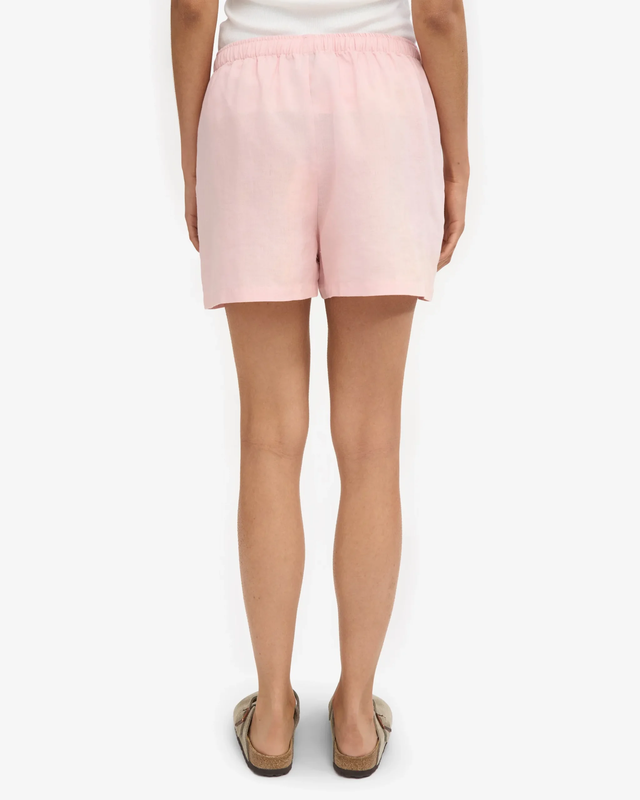 Linen Shorts - Faded Pink