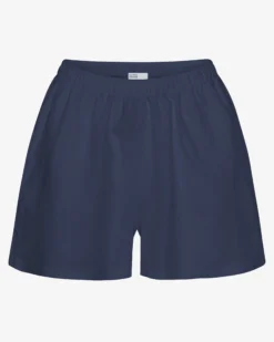 Linen Shorts - Marine Blue