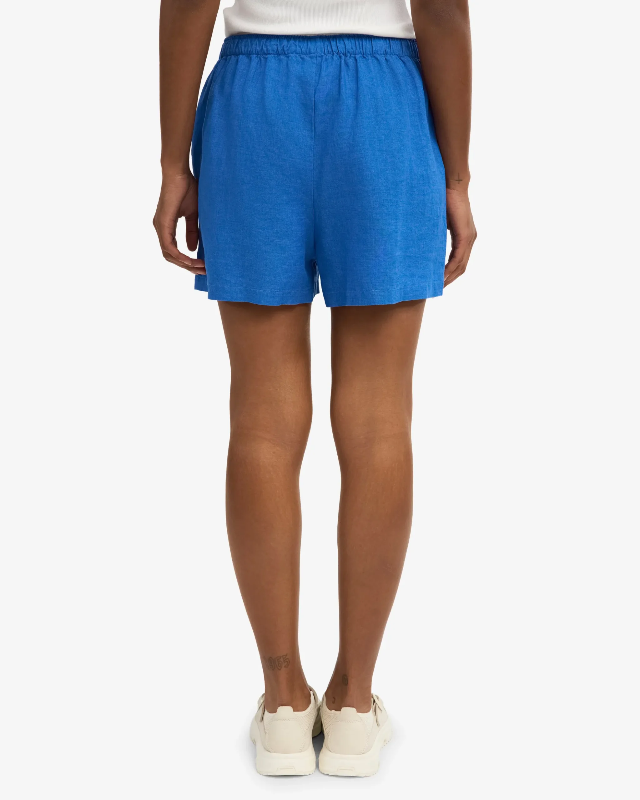 Linen Shorts - Pacific Blue