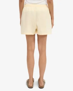 Linen Shorts - Soft Yellow