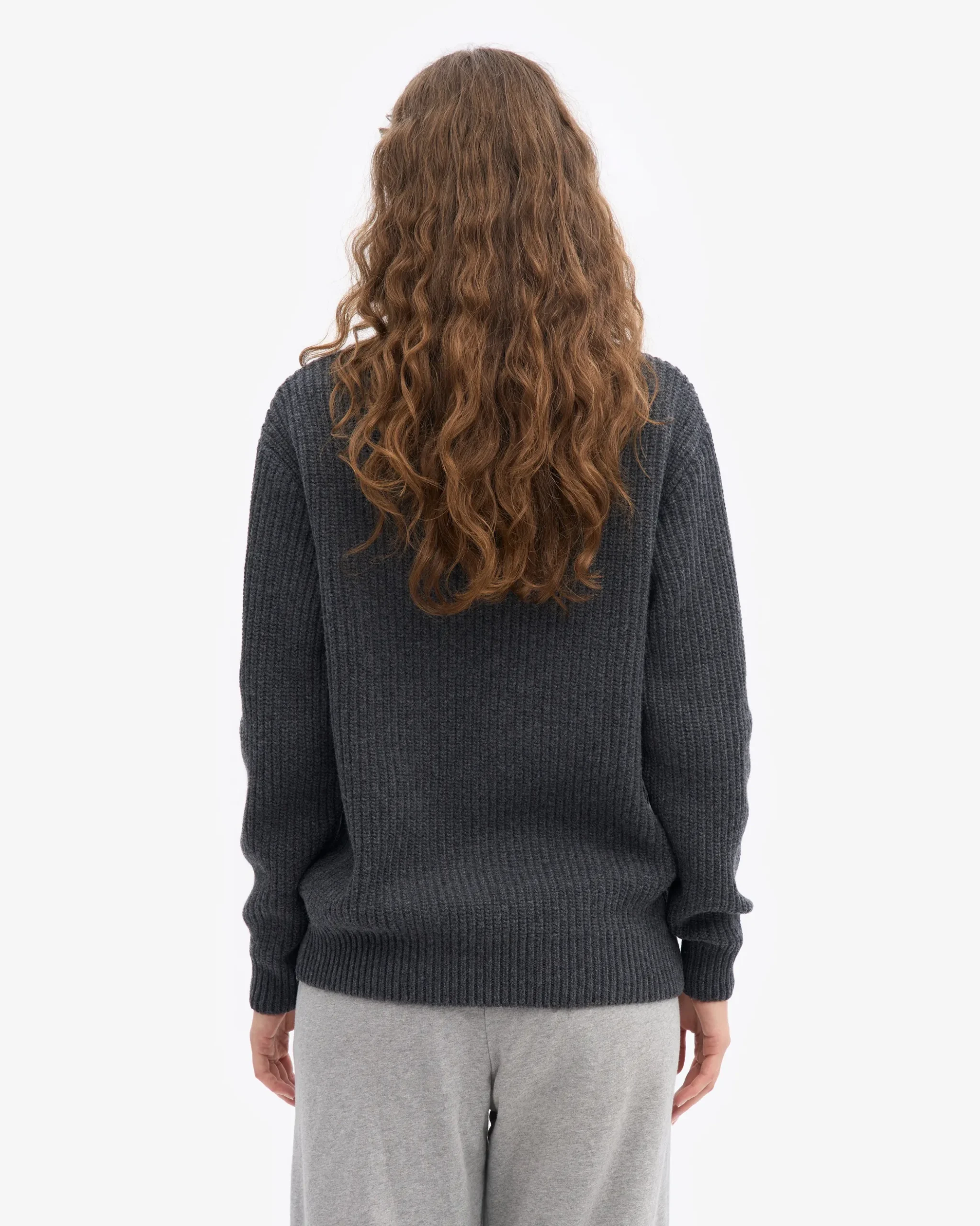 Merino Quarter Zip - Lava Grey