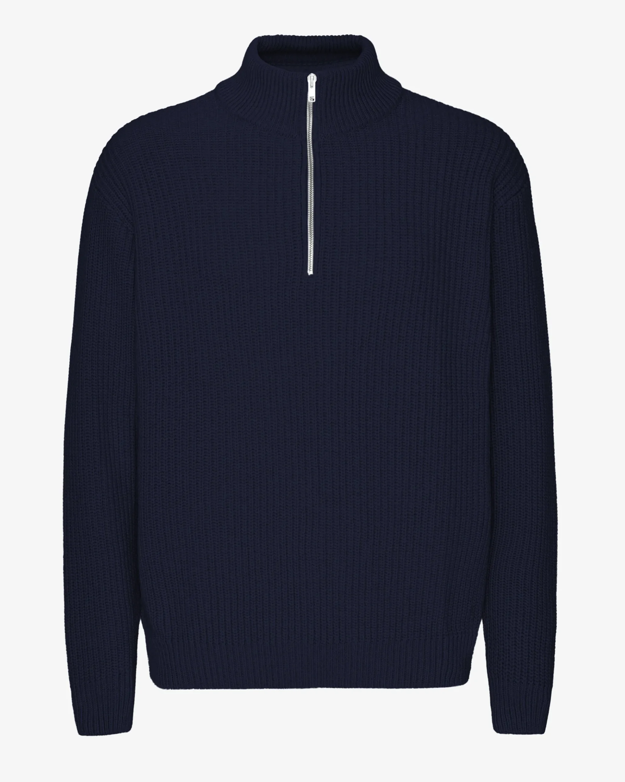 Merino Quarter Zip - Navy Blue