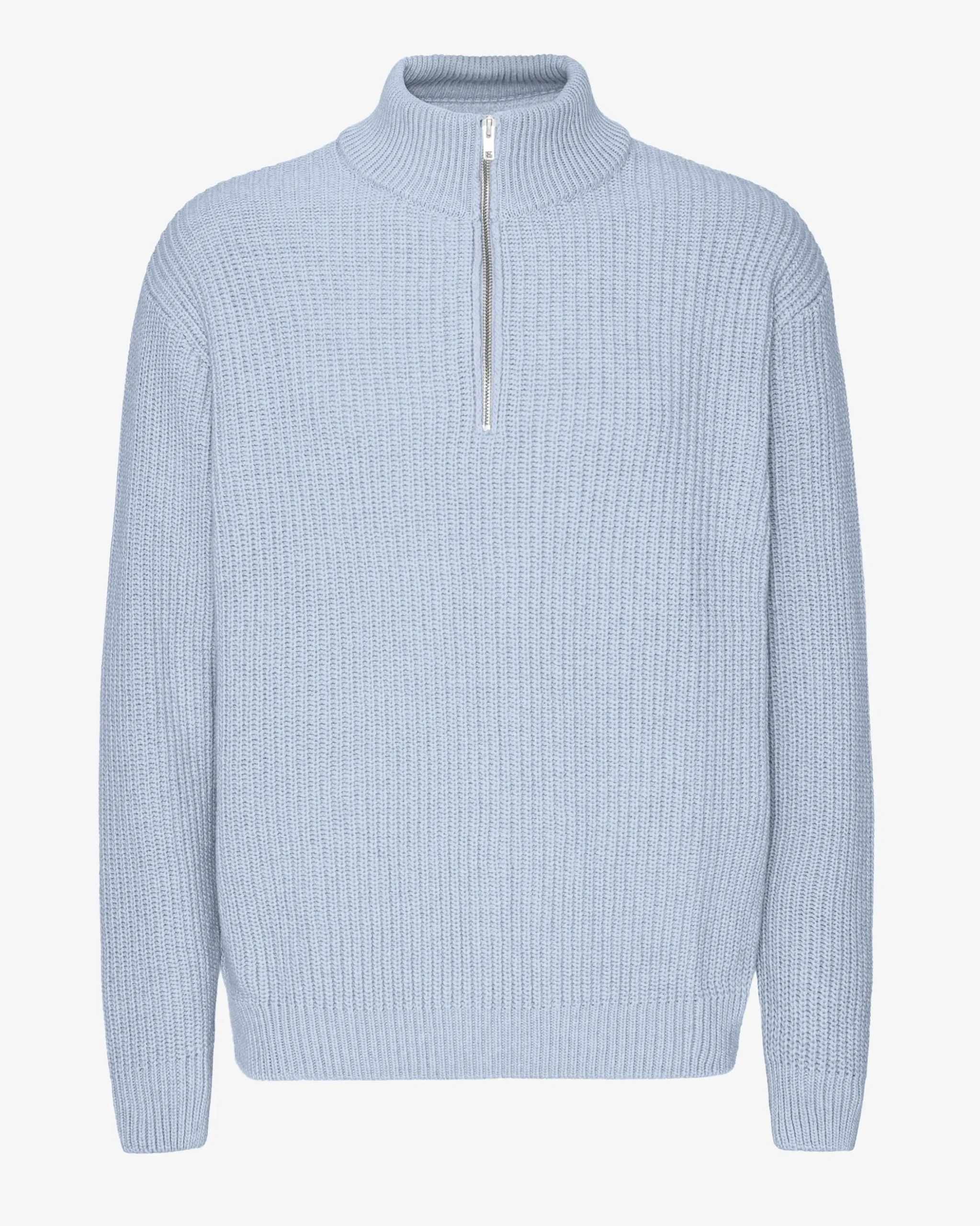 Merino Quarter Zip - Polar Blue