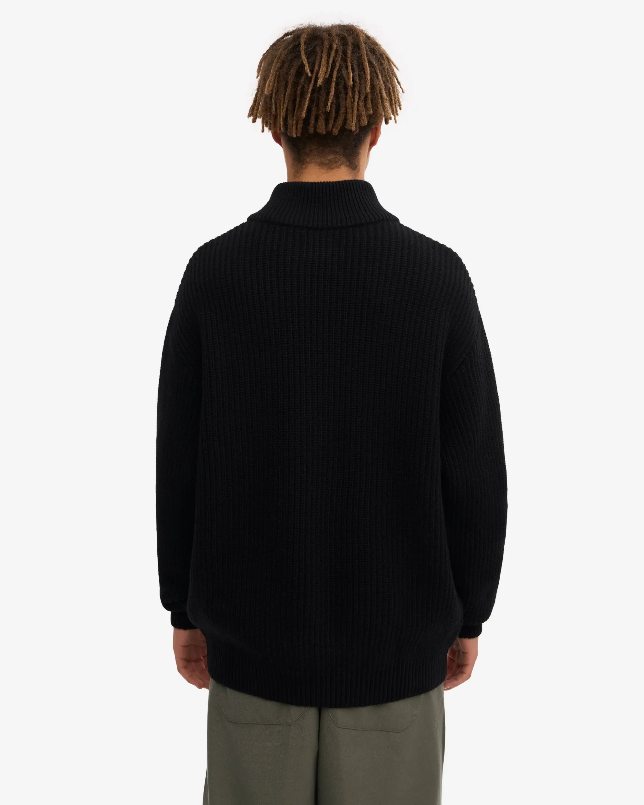 Merino Quarter Zip - Snow Melange