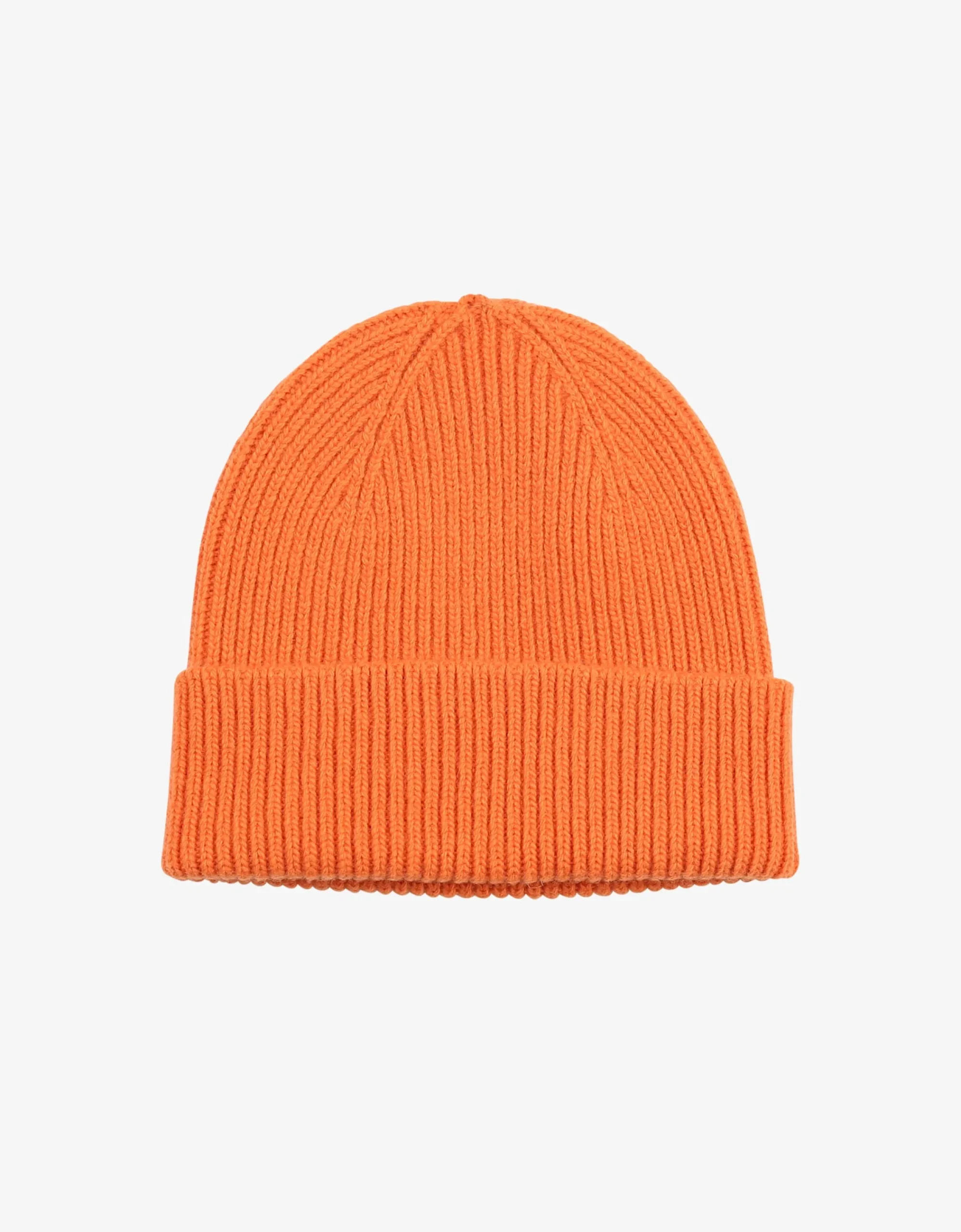 Merino Wool Beanie - Burned Orange