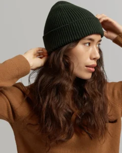Merino Wool Beanie - Burned Orange