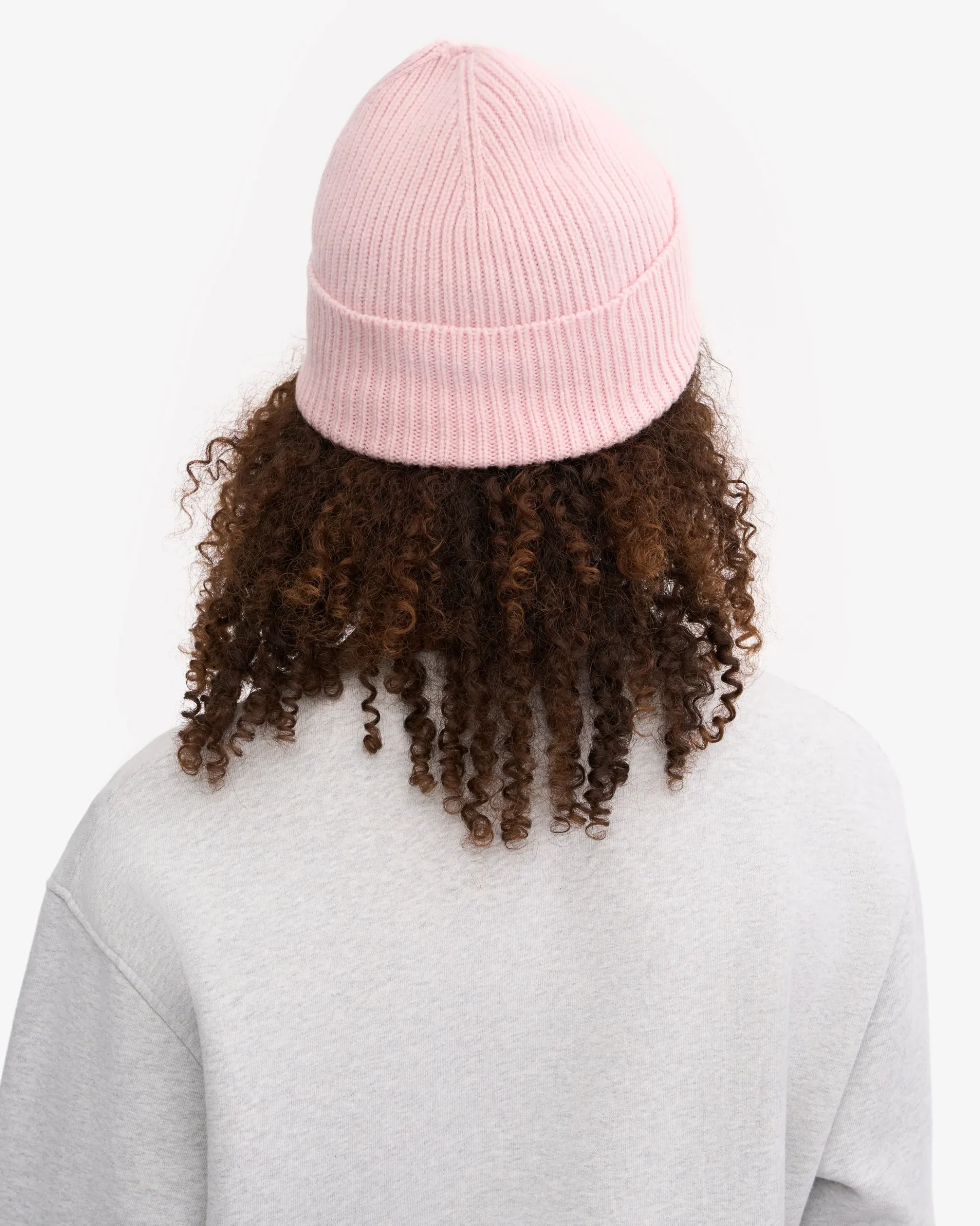 Merino Wool Beanie - Faded Pink