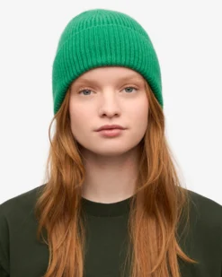 Merino Wool Beanie - Kelly Green