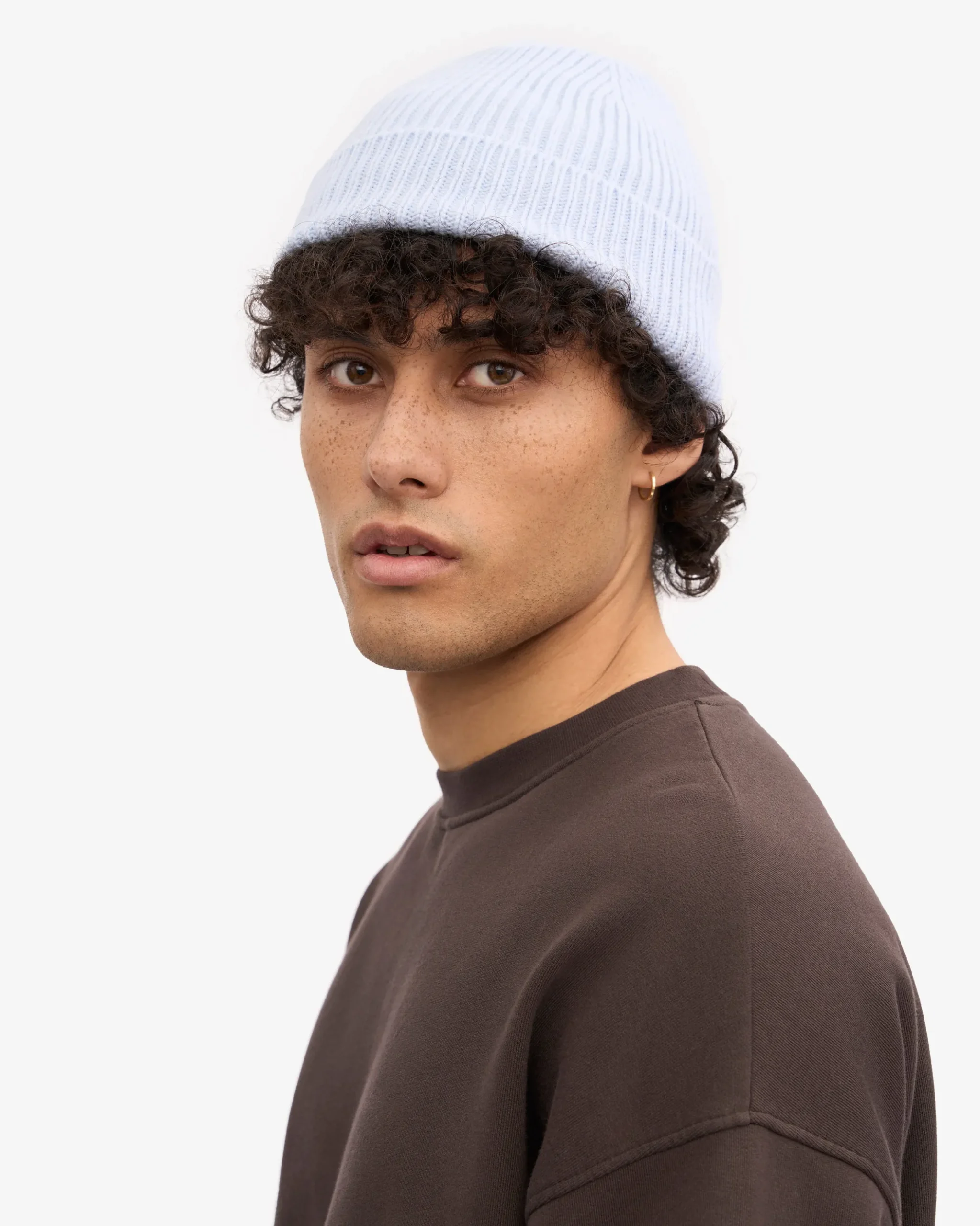 Merino Wool Beanie - Polar Blue