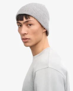 Merino Wool Beanie & Scarf - Heather Grey