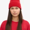 Merino Wool Beanie & Scarf - Scarlet Red