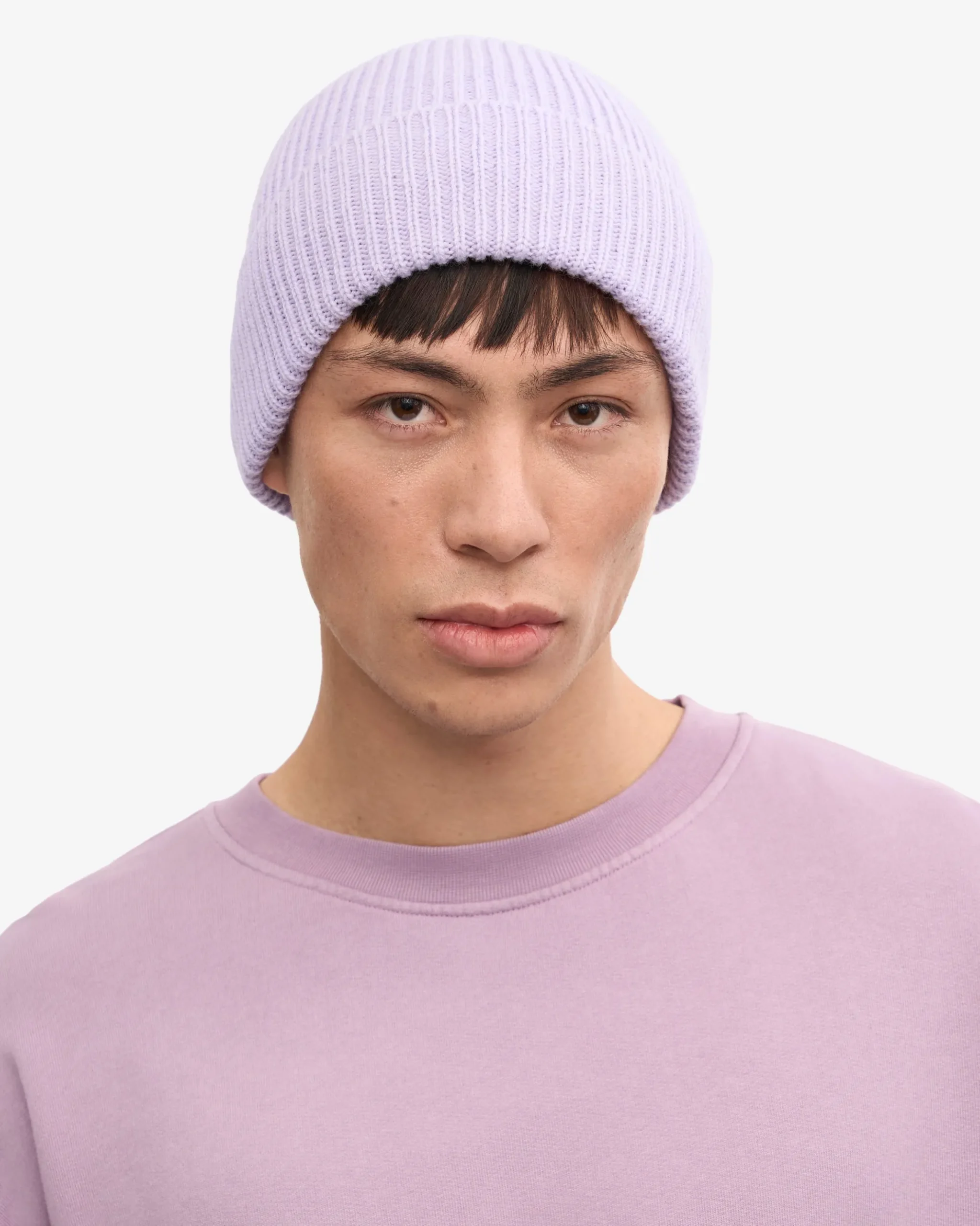 Merino Wool Beanie - Soft Lavender