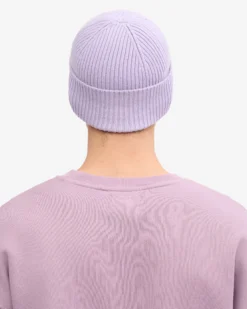 Merino Wool Beanie - Steel Blue