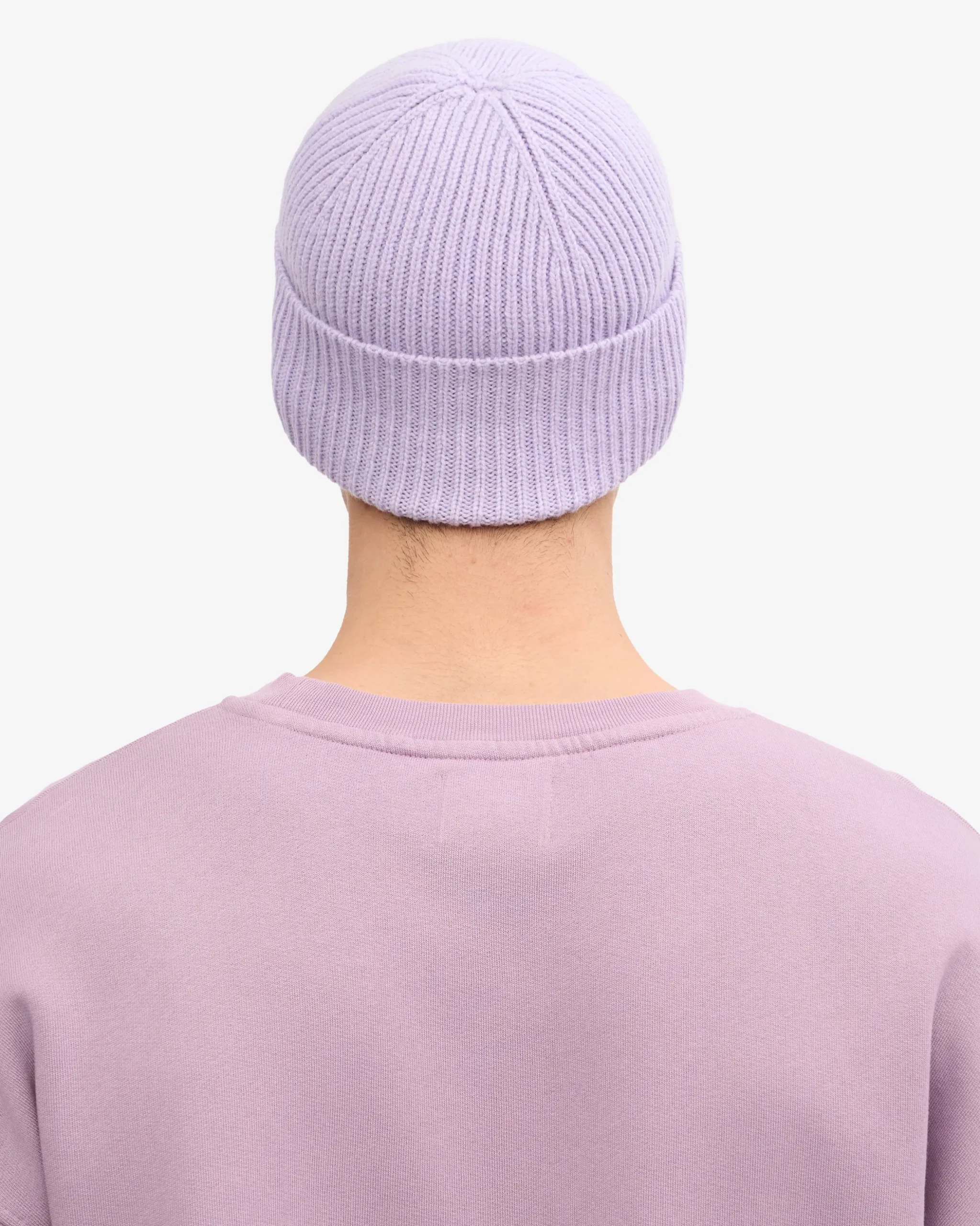 Merino Wool Beanie - Steel Blue