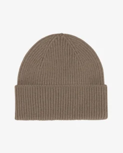 Merino Wool Beanie - Warm Taupe