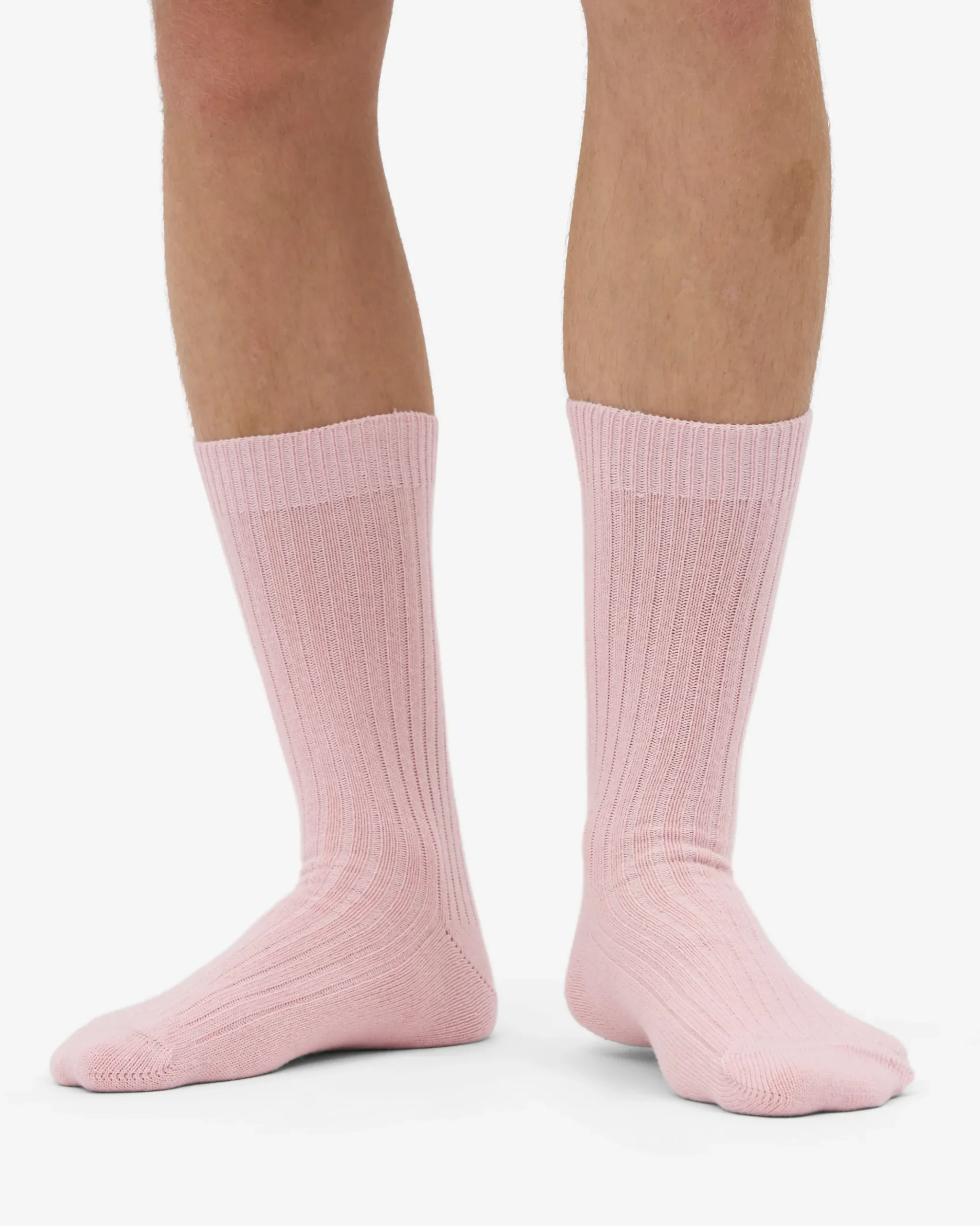 Merino Wool Blend Sock - Faded Pink