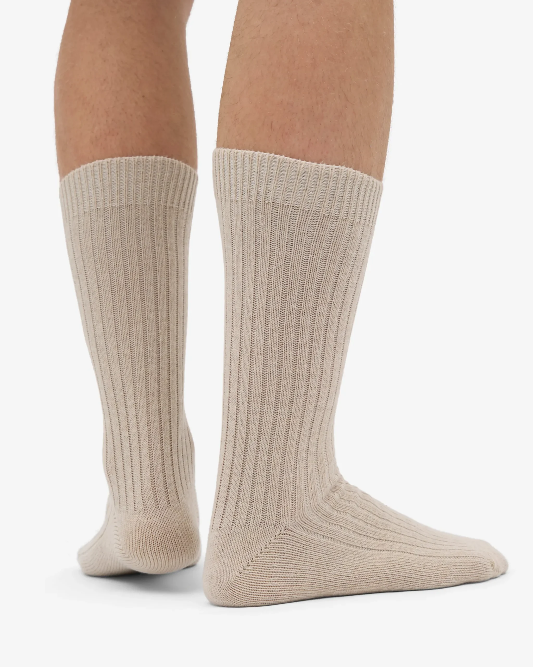 Merino Wool Blend Sock - Ivory White
