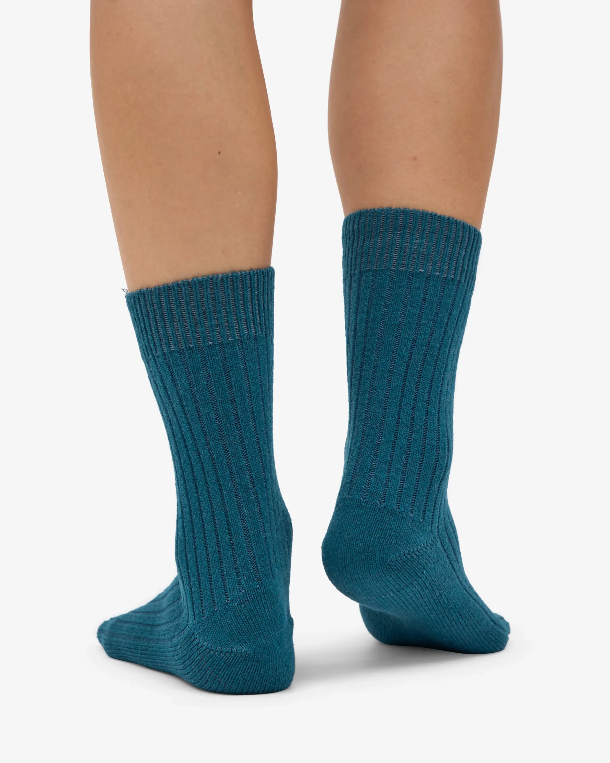 Merino Wool Blend Sock - Ocean Green