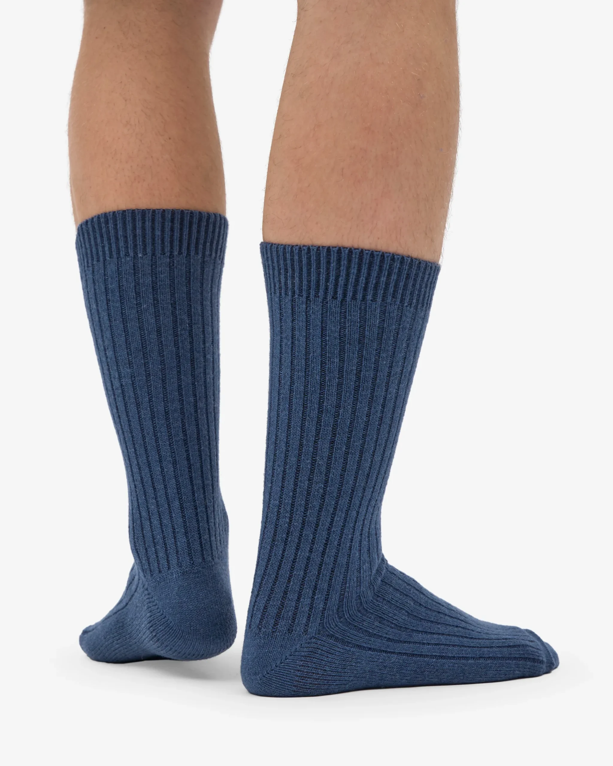 Merino Wool Blend Sock - Petrol Blue