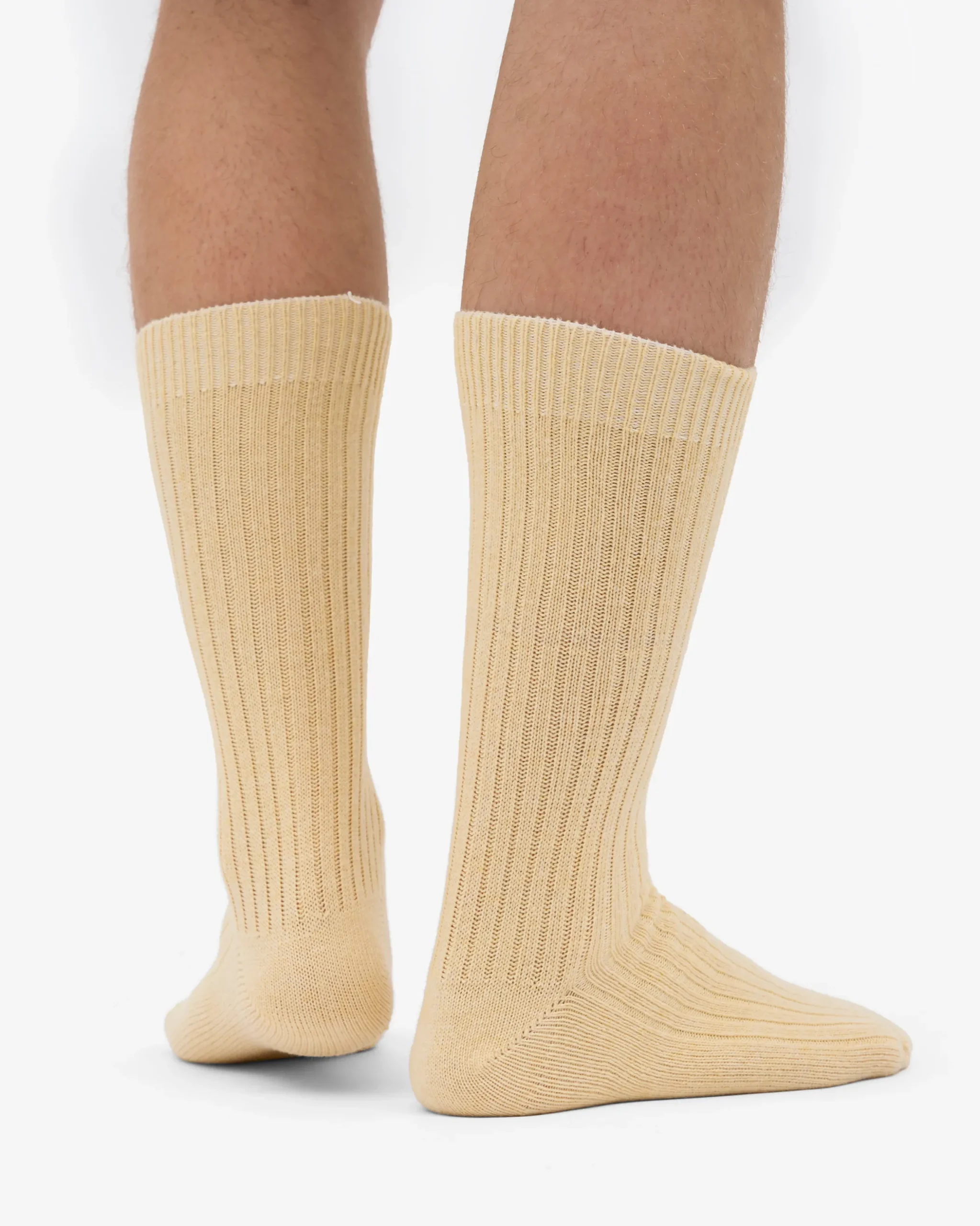 Merino Wool Blend Sock - Soft Yellow
