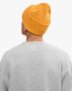 Merino Wool Hat - Burned Yellow