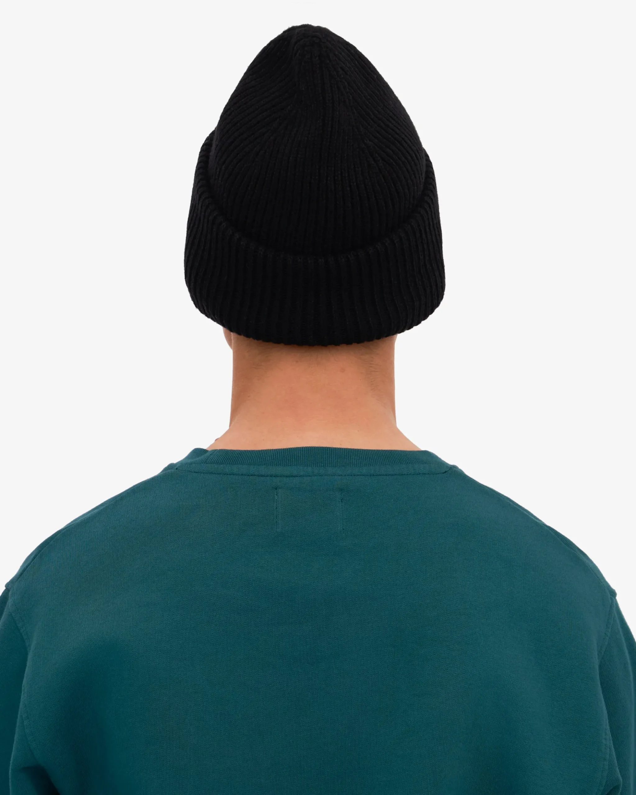 Merino Wool Hat - Deep Black
