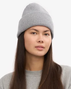 Merino Wool Hat - Heather Grey